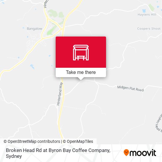 Broken Head Rd at Byron Bay Coffee Company map