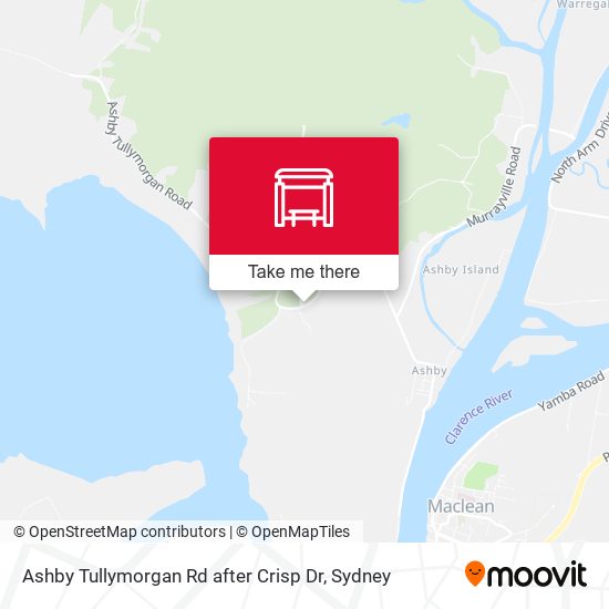 Ashby Tullymorgan Rd after Crisp Dr map