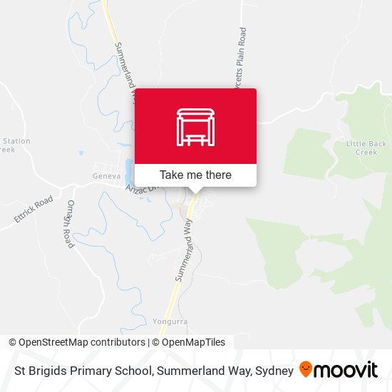 Mapa St Brigids Primary School, Summerland Way