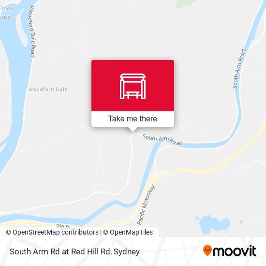 South Arm Rd at Red Hill Rd map