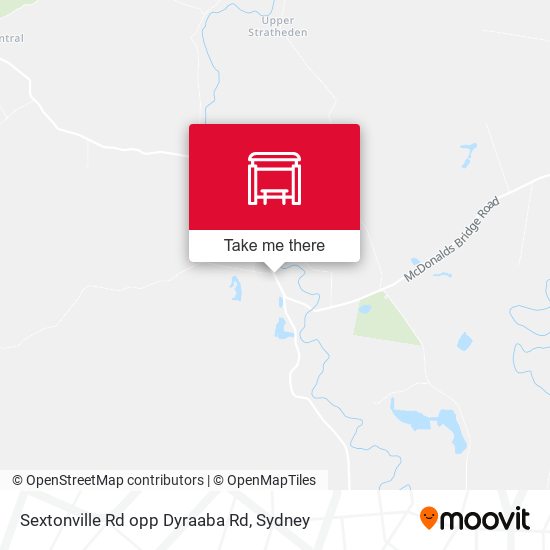 Sextonville Rd opp Dyraaba Rd map