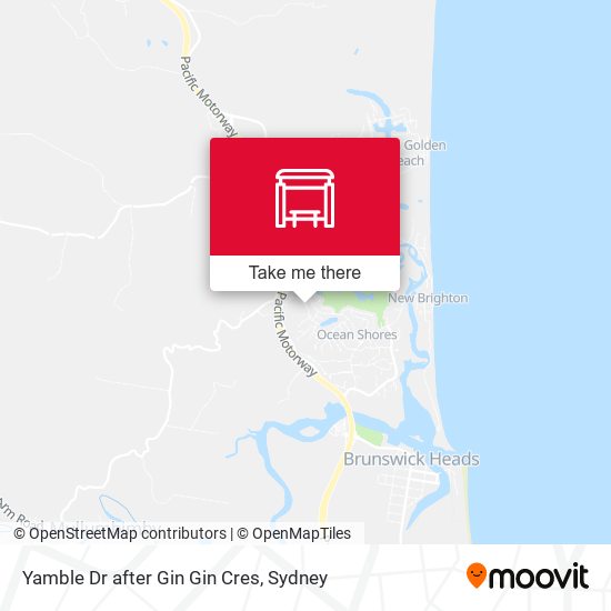 Yamble Dr after Gin Gin Cres map