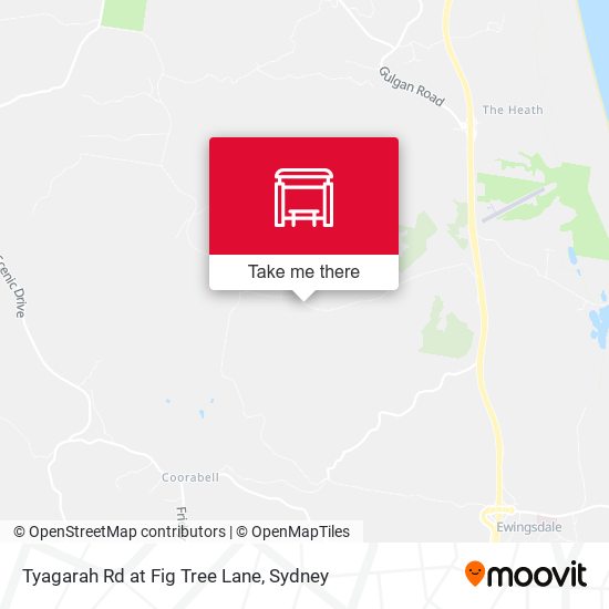 Tyagarah Rd at Fig Tree Lane map