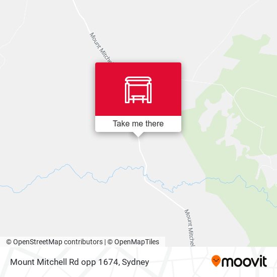 Mount Mitchell Rd opp 1674 map