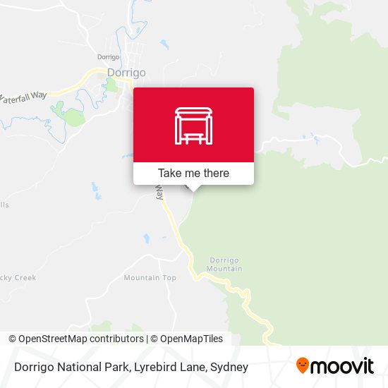 Dorrigo National Park, Lyrebird Lane map