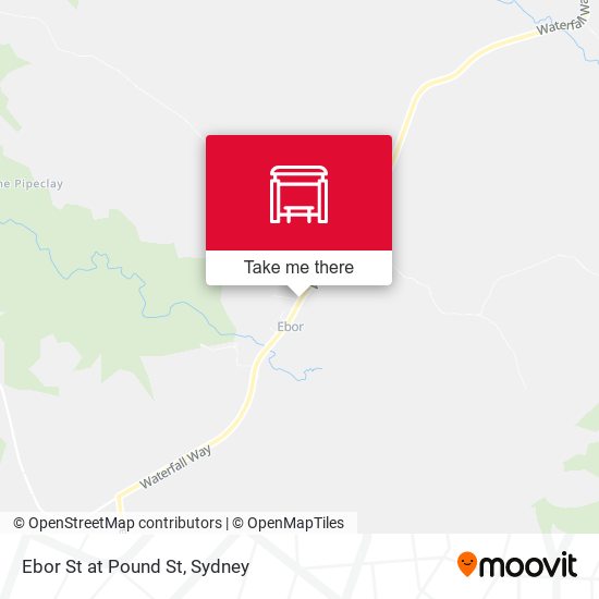 Ebor St at Pound St map