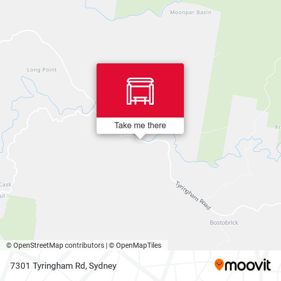 7301 Tyringham Rd map