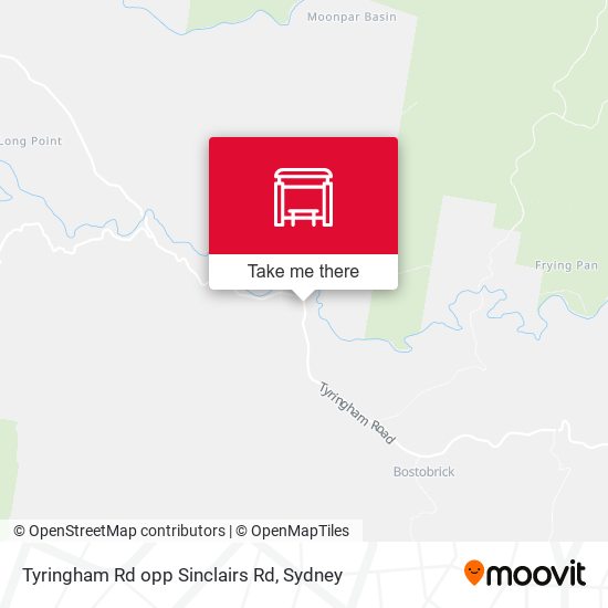 Tyringham Rd opp Sinclairs Rd map