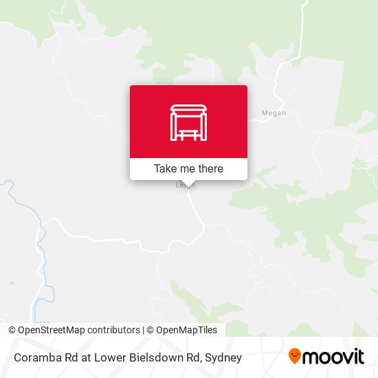 Coramba Rd at Lower Bielsdown Rd map