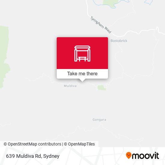 639 Muldiva Rd map