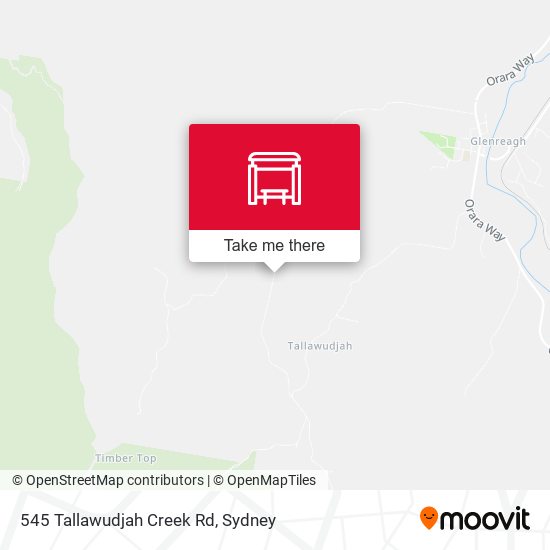 545 Tallawudjah Creek Rd map