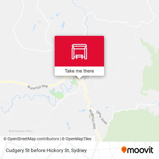 Cudgery St before Hickory St map