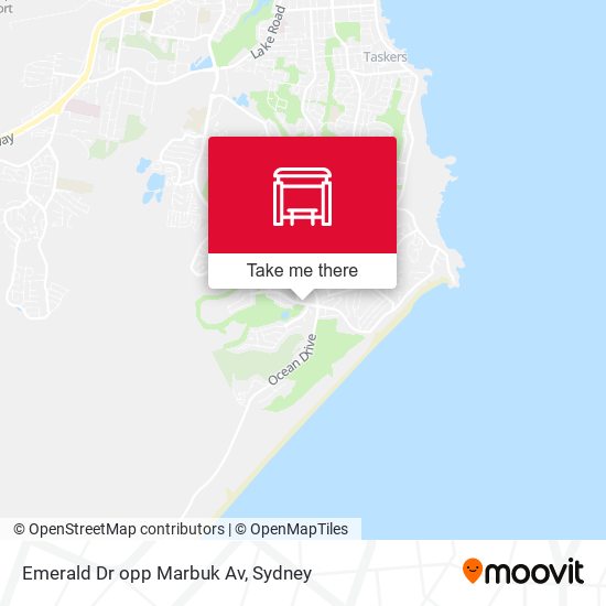 Emerald Dr opp Marbuk Av map