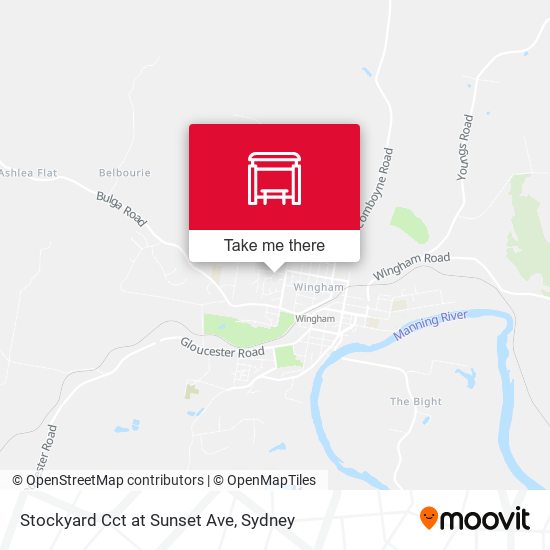 Stockyard Cct at Sunset Ave map