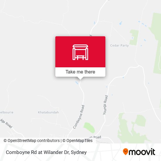 Comboyne Rd at Wilander Dr map