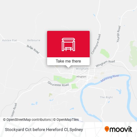 Stockyard Cct before Hereford Cl map