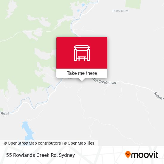 55 Rowlands Creek Rd map
