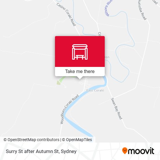 Surry St after Autumn St map