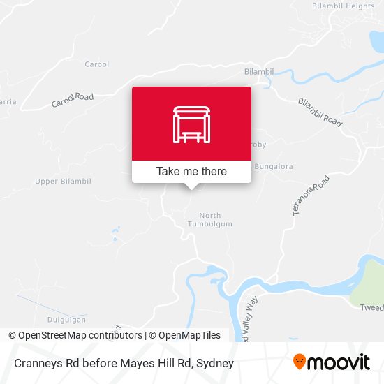 Cranneys Rd before Mayes Hill Rd map