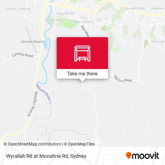 Wyrallah Rd at Monaltrie Rd map