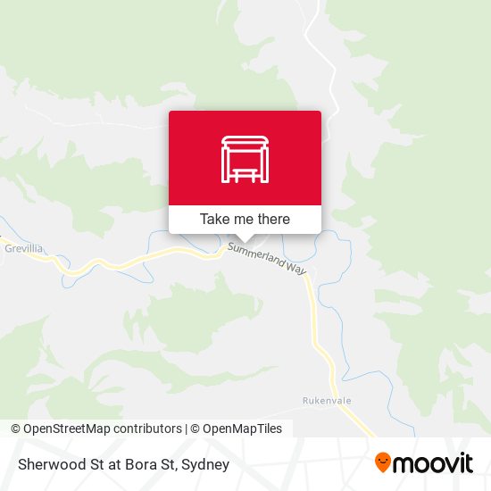Sherwood St at Bora St map