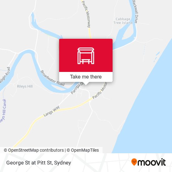 George St at Pitt St map