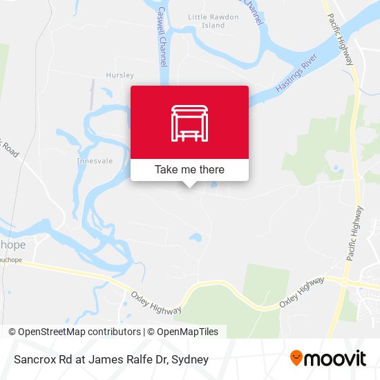 Sancrox Rd at James Ralfe Dr map
