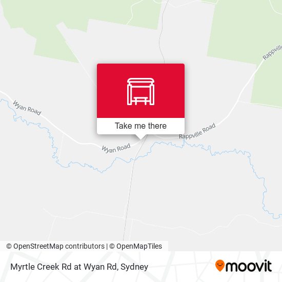Myrtle Creek Rd at Wyan Rd map