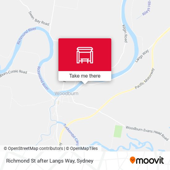 Richmond St after Langs Way map