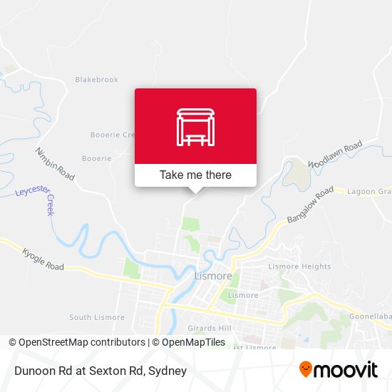 Dunoon Rd at Sexton Rd map