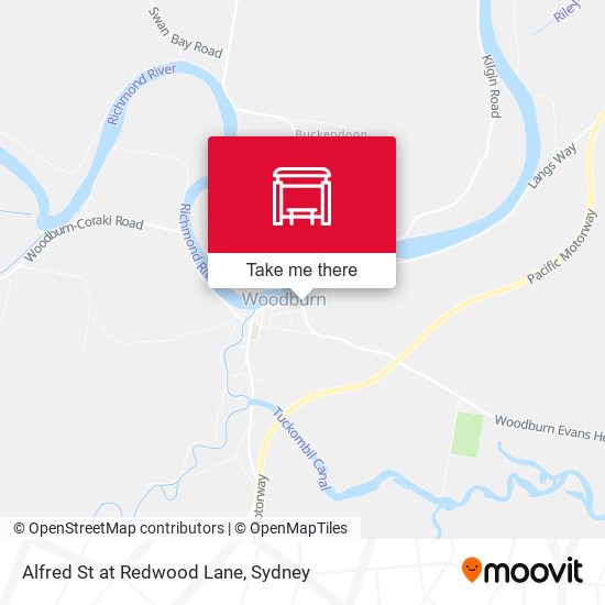 Alfred St at Redwood Lane map