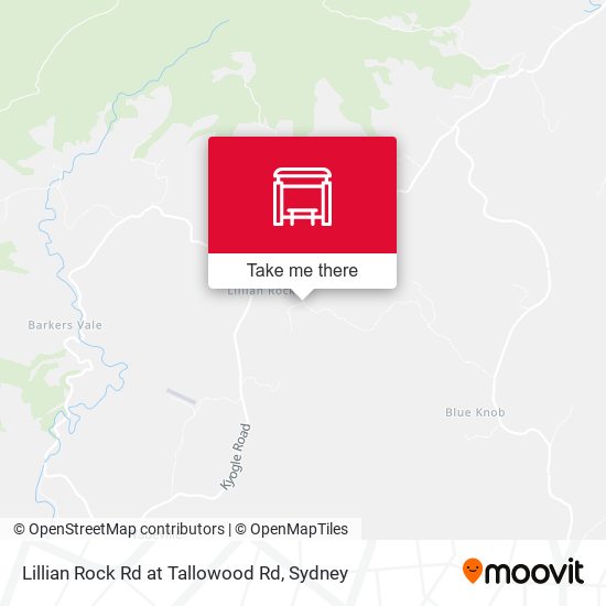 Lillian Rock Rd at Tallowood Rd map