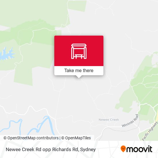 Newee Creek Rd opp Richards Rd map