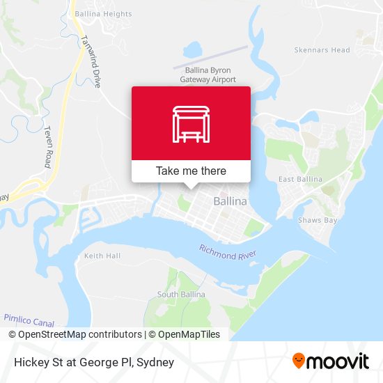 Hickey St at George Pl map