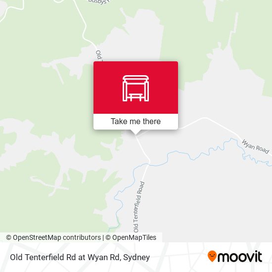 Old Tenterfield Rd at Wyan Rd map