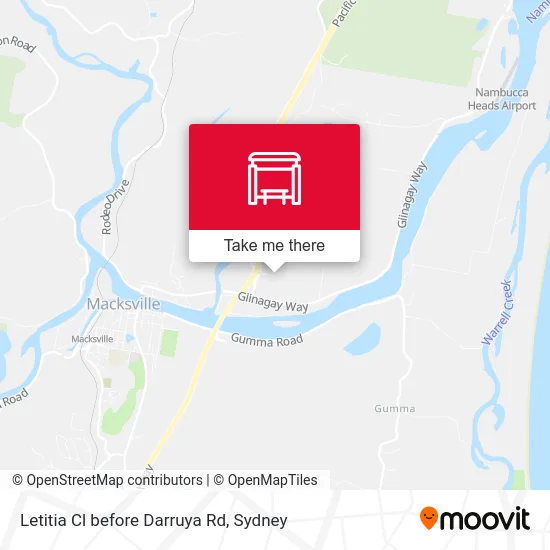 Mapa Letitia Cl before Darruya Rd