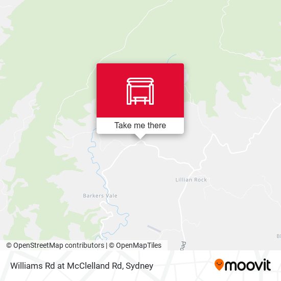 Williams Rd at McClelland Rd map
