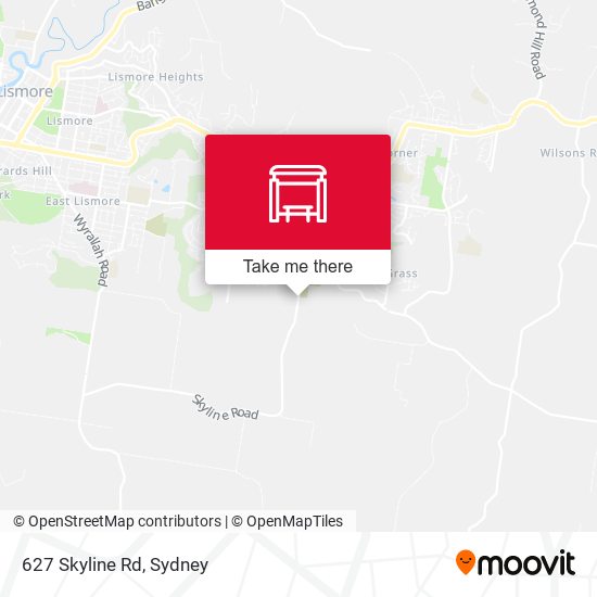 627 Skyline Rd map