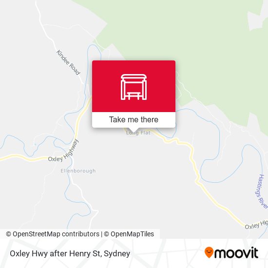 Oxley Hwy after Henry St map