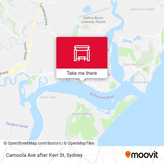 Camoola Ave after Kerr St map