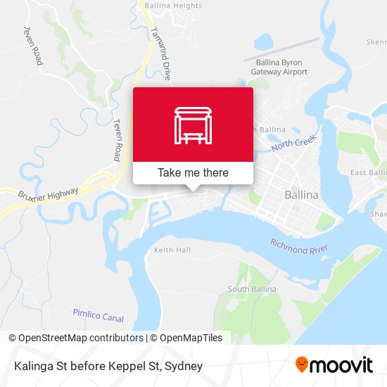 Kalinga St before Keppel St map