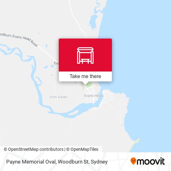 Payne Memorial Oval, Woodburn St map
