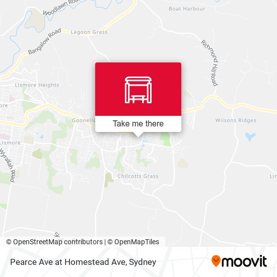 Pearce Ave at Homestead Ave map
