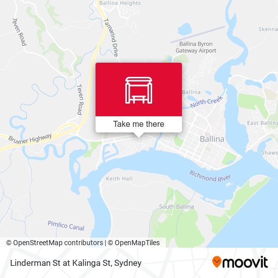 Linderman St at Kalinga St map