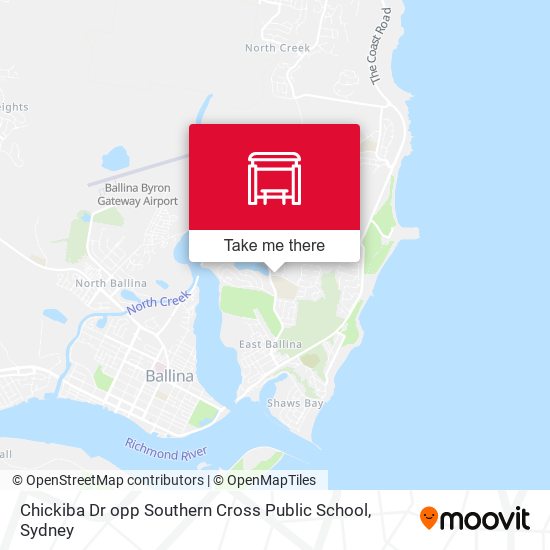 Chickiba Dr opp Southern Cross Public School map