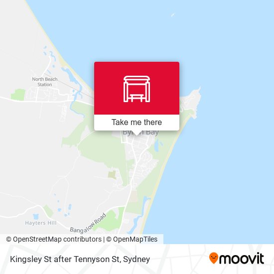 Kingsley St after Tennyson St map