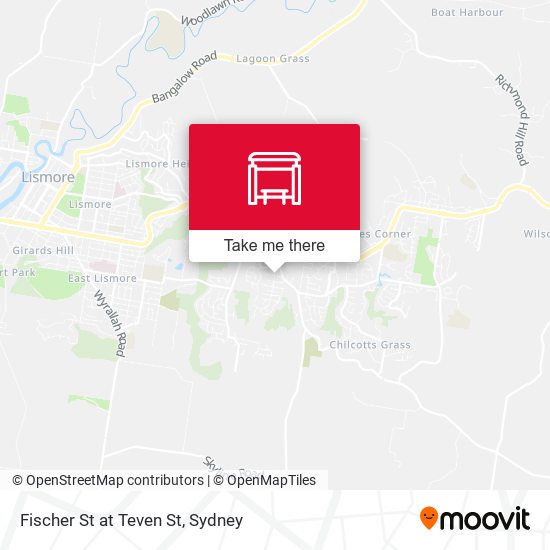 Fischer St at Teven St map