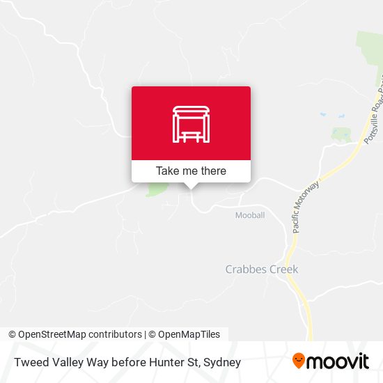 Mapa Tweed Valley Way before Hunter St