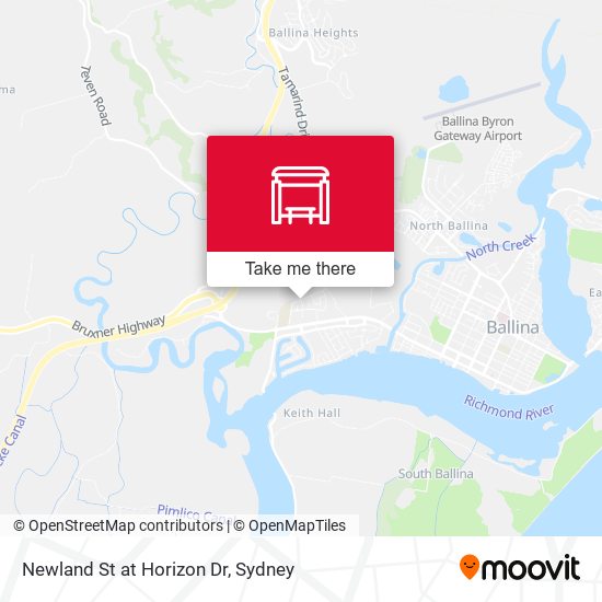 Newland St at Horizon Dr map