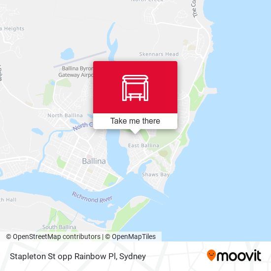 Stapleton St opp Rainbow Pl map